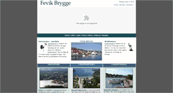 Desktop Screenshot of fevikbrygge.com